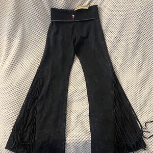 T Party Fashion Black Flare Pants